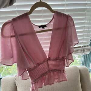Pink blouse